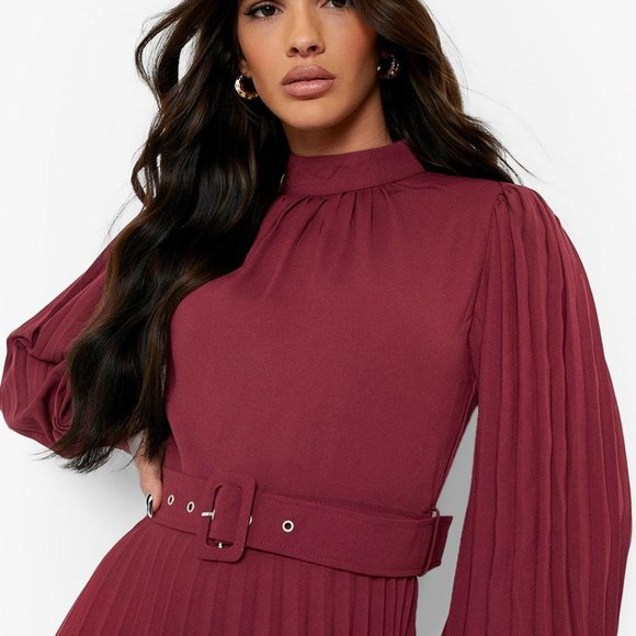 ZARA | Midi Dress with Belt (NWT) - Picture 7 of 11